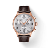 Tissot Chrono XL Classic Silver Dial Brown Leather Strap Watch For Men - T116.617.36.037.00 Authentic Buy Shop Now