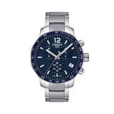 Tissot Quickster Chronograph Blue Dial Watch For Men - T095.417.11.047.00 Authentic Buy Shop Now