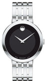 Movado Esperanza 39mm Black Dial Silver Steel Strap Watch For Men - 0607057 Authentic Buy Shop Now