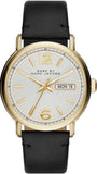 Marc Jacobs Fergus White Dial Black Leather Strap Watch for Men - MBM5081 Authentic Buy Shop Now
