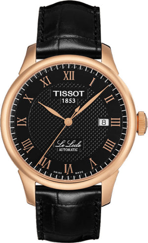 Tissot T Classic Le Locle Automatic Black Dial Black Leather Strap Watch For Men - T41.5.423.53 Authentic Buy Shop Now