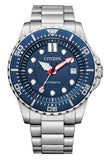 Citizen Promaster Mechanical Blue Dial Silver Steel Strap Watch For Men - NJ0121-89L Authentic Buy Shop Now
