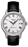 Tissot Carson Powermatic 80 White Dial Black Leather Strap Watch For Men - T085.407.16.013.00 Authentic Buy Shop Now