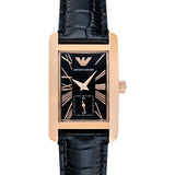 Emporio Armani Classic Black Dial Black Leather Strap Watch For Women - AR0169 Authentic Buy Shop Now
