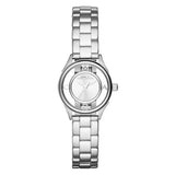 Marc Jacobs Tether Transparent Silver Dial Silver Steel Strap Watch for Women - MBM3416 Authentic Buy Shop Now