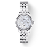 Tissot Le Locle Automatic Diamonds Mother of Pearl Dial Silver Steel Strap Watch For Women - T006.207.11.116.00 Authentic Buy Shop Now