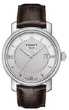 Tissot T Classic Bridgeport Silver Dial Brown Leather Strap Watch For Men - T097.410.16.038.00 Authentic Buy Shop Now
