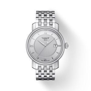 Tissot T Classic Bridgeport Silver Dial Silver Mesh Bracelet Watch For Men - T097.410.11.038.00 Authentic Buy Shop Now