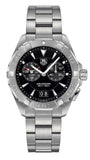 Tag Heuer Aquaracer Quartz Black Dial Silver Steel Strap Watch for Men - WAY111Z.BA0928 Authentic Buy Shop Now