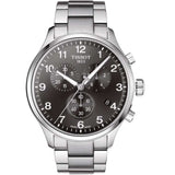Tissot T Classic Chrono XL Black Dial Silver Steel Strap Watch For Men - T116.617.11.057.01 Authentic Buy Shop Now