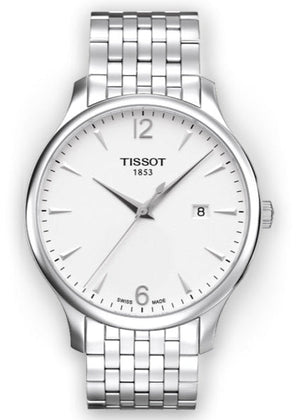 Tissot T Classic Tradition White Dial Silver Steel Strap Watch For Men - T063.610.11.037.00 Authentic Buy Shop Now