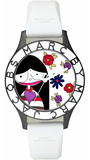 Marc Jacobs Miss Marc Flower White Dial White Silicone Strap Watch for Women - MBM5513 Authentic Buy Shop Now