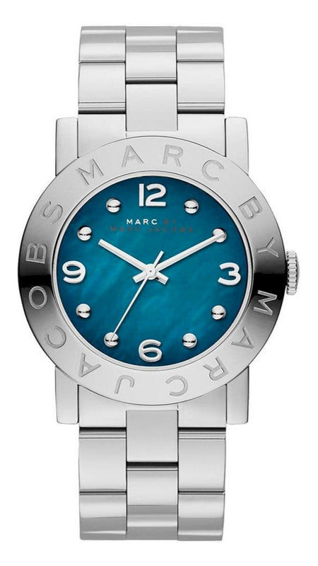 Marc Jacobs Amy Blue Dial Silver Steel Strap Watch for Women - MBM3272 Authentic Buy Shop Now