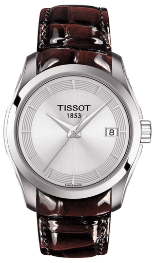 Tissot T Classic Couturier Quartz Silver Dial Watch For Women - T035.210.16.031.03 Authentic Buy Shop Now