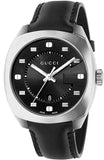 Gucci GG2570 Quartz Black Dial Black Leather Strap Watch For Men - YA142307 Authentic Buy Shop Now
