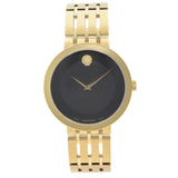Movado Esperanza Museum 39mm Black Dial Stainless Steel Watch For Men - 0607059 Authentic Buy Shop Now