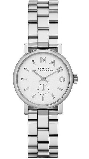 Marc Jacobs Baker White Dial Silver Steel Strap Watch for Women - MBM3246 Authentic Buy Shop Now