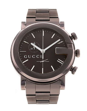 Gucci G Chrono Brown Dial Brown Steel Strap Watch For Men - YA101341 Authentic Buy Shop Now