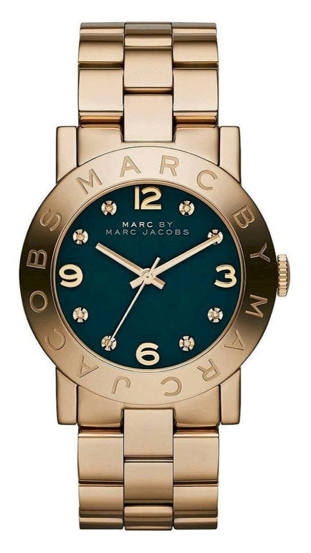 Marc Jacobs Amy Green Dial Gold Steel Strap Watch for Women - MBM8609 Authentic Buy Shop Now