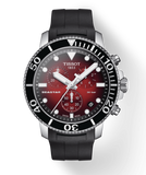 Tissot Seastar 1000 Chronograph Red Dial Black Rubber Strap Watch For Men - T120.417.17.421.00 Authentic Buy Shop Now