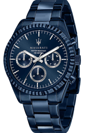 Maserati Blue Edition Collection 43m Blue Dial Stainless Steel Watch For Men - R8853100025 Authentic Buy Shop Now