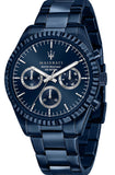 Maserati Blue Edition Collection 43m Blue Dial Stainless Steel Watch For Men - R8853100025 Authentic Buy Shop Now