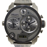 Diesel Mr Daddy 1.0 Gray Dial Gray Stainless Steel Watch For Men - DZ7247 Authentic Buy Shop Now