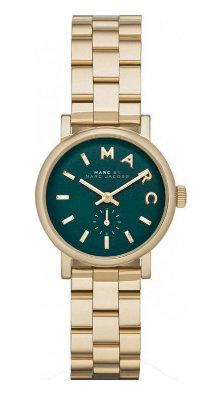 Marc Jacobs Baker Green Dial Gold Steel Strap Watch for Women - MBM3249 Authentic Buy Shop Now