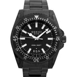 Gucci Dive Quartz Black Dial Black Steel Strap Watch For Men - YA136205 Authentic Buy Shop Now