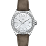 Tag Heuer Formula 1 Quartz Mother of Pearl Dial Brown Leather Strap Watch for Women - WBJ131A.FC8255 Authentic Buy Shop Now