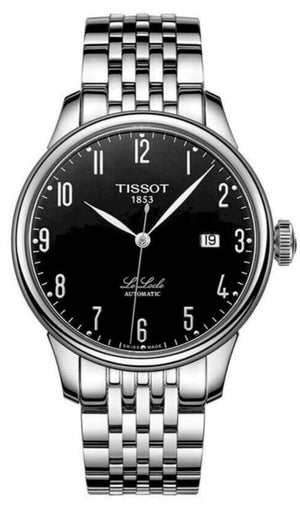 Tissot T Classic Powermatic 80 Black Dial Silver Steel Strap Watch For Men - T41.1.483.52 Authentic Buy Shop Now