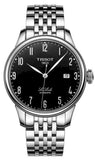 Tissot T Classic Powermatic 80 Black Dial Silver Steel Strap Watch For Men - T41.1.483.52 Authentic Buy Shop Now