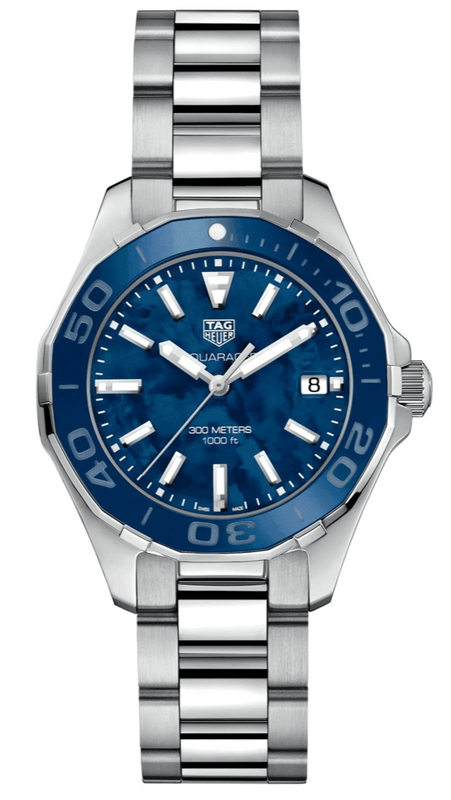 Tag Heuer Aquaracer Blue Dial Silver Steel Strap Watch for Women - WAY131S.BA0748 Authentic Buy Shop Now