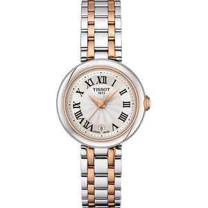 Tissot Bellissima Lady Small Mother of Pearl Dial Two Tone Steel Strap Watch For Women - T126.010.22.013.01 Authentic Buy Shop Now