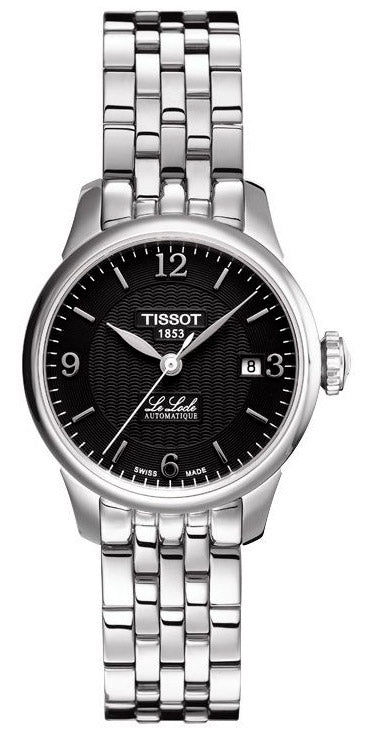 Tissot Le Locle Small Automatic Black Dial Silver Steel Strap Watch For Women - T41.1.183.54 Authentic Buy Shop Now