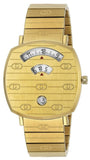 Gucci Grip Yellow Gold Dial Yellow Gold Steel Strap Unisex Watch - YA157403 Authentic Buy Shop Now