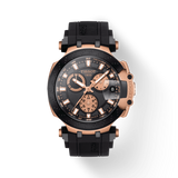 Tissot T Race Chronograph Black Dial Black Silicone Strap Watch For Men - T115.417.37.051.00 Authentic Buy Shop Now