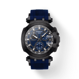 Tissot T Race Chronograph Blue Dial Blue Silicone Strap Watch For Men - T115.417.37.041.00 Authentic Buy Shop Now
