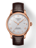 Tissot Le Locle Powermatic 80 Silver Dial Brown Leather Strap Watch For Men - T006.407.36.033.00 Authentic Buy Shop Now