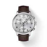 Tissot T Sport Chrono XL Classic Silver Dial Brown Leather Strap Watch For Men - T116.617.16.037.00 Authentic Buy Shop Now