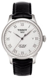 Tissot T Classic Le Locle Automatic Silver Dial Black Leather Strap Watch For Men - T41.1.423.33 Authentic Buy Shop Now