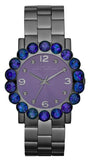 Marc Jacobs Amy Purple Dial Black Steel Strap Watch for Women - MBM3224 Authentic Buy Shop Now