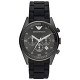Emporio Armani Sportivo Chronograph Black Dial Black Stainless Steel Watch For Men - AR5889 Authentic Buy Shop Now