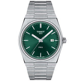 Tissot PRX Green Dial Silver Steel Strap Watch For Men - T137.410.11.091.00 Authentic Buy Shop Now