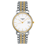 Tissot Desire White Dial Two Tone Mesh Bracelet Two Tone Steel Watch For Men - T52.2.481.31 Authentic Buy Shop Now