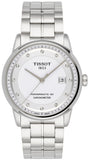 Tissot T Classic Luxury Powermatic 80 White Dial Silver Steel Strap Watch For Men - T086.408.11.016.00 Authentic Buy Shop Now