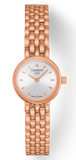 Tissot T Lady Lovely Silver Dial Rose Gold Steel Strap Watch For Women - T058.009.33.031.01 Authentic Buy Shop Now