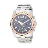 Guess Commander Chronograph Blue Dial Two Tone Steel Strap Watch for Men - GW0056G5 Authentic Buy Shop Now