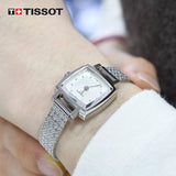 Tissot Lovely Square Silver Dial Silver Mesh Bracelet Watch For Women - T058.109.11.036.00 Authentic Buy Shop Now