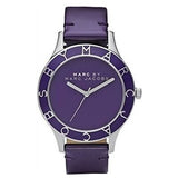 Marc Jacobs Blade Purple Dial Purple Leather Strap Watch for Women - MBM1158 Authentic Buy Shop Now
